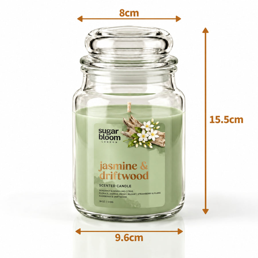 Sugar Bloom Jasmine & Driftwood Candle 510g
