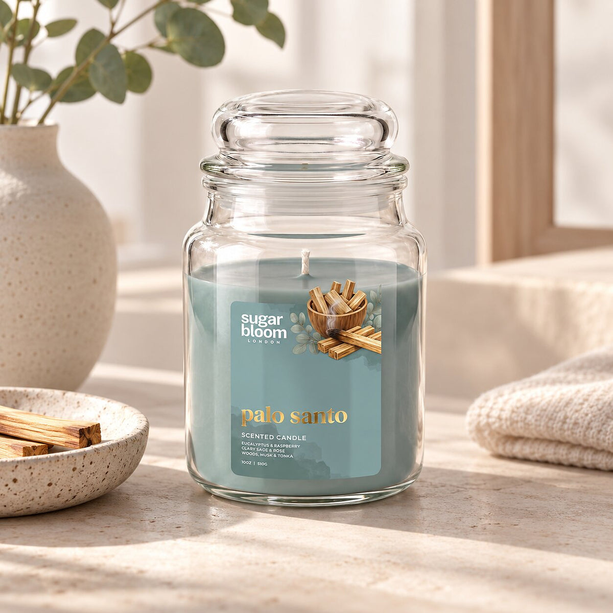Sugar Bloom Palo Santo Candle 510g