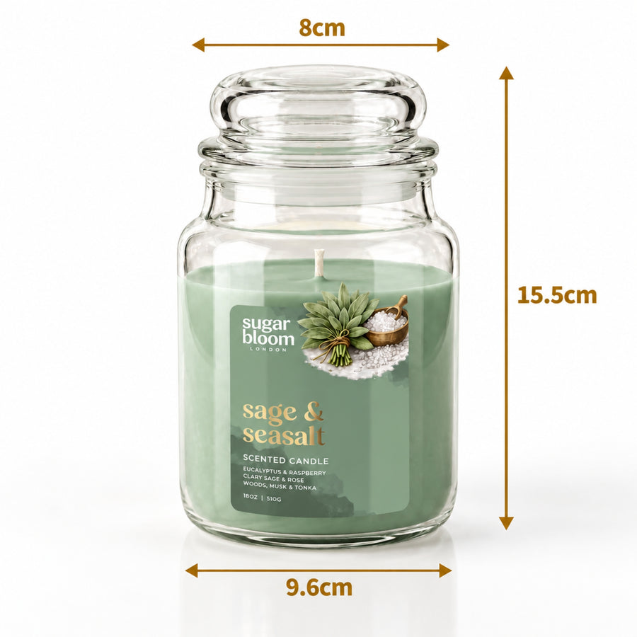 Sugar Bloom Sage & Sea Salt Candle 510g