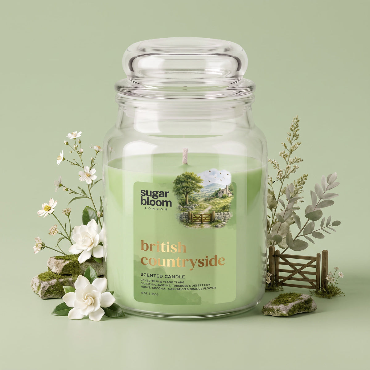 Sugar Bloom British Countryside Candle 510g