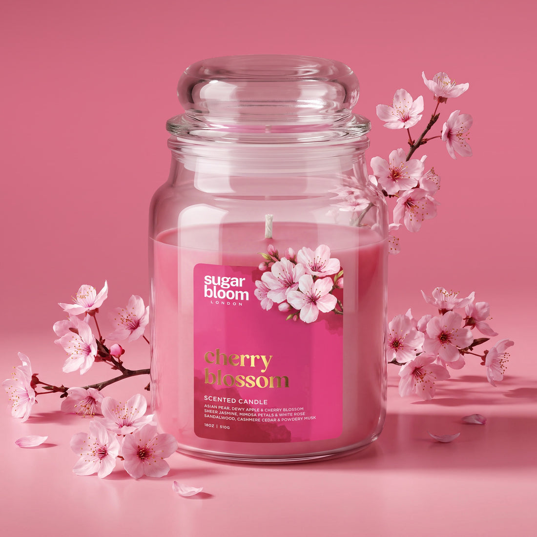 Sugar Bloom Cherry Blossom Candle 510g