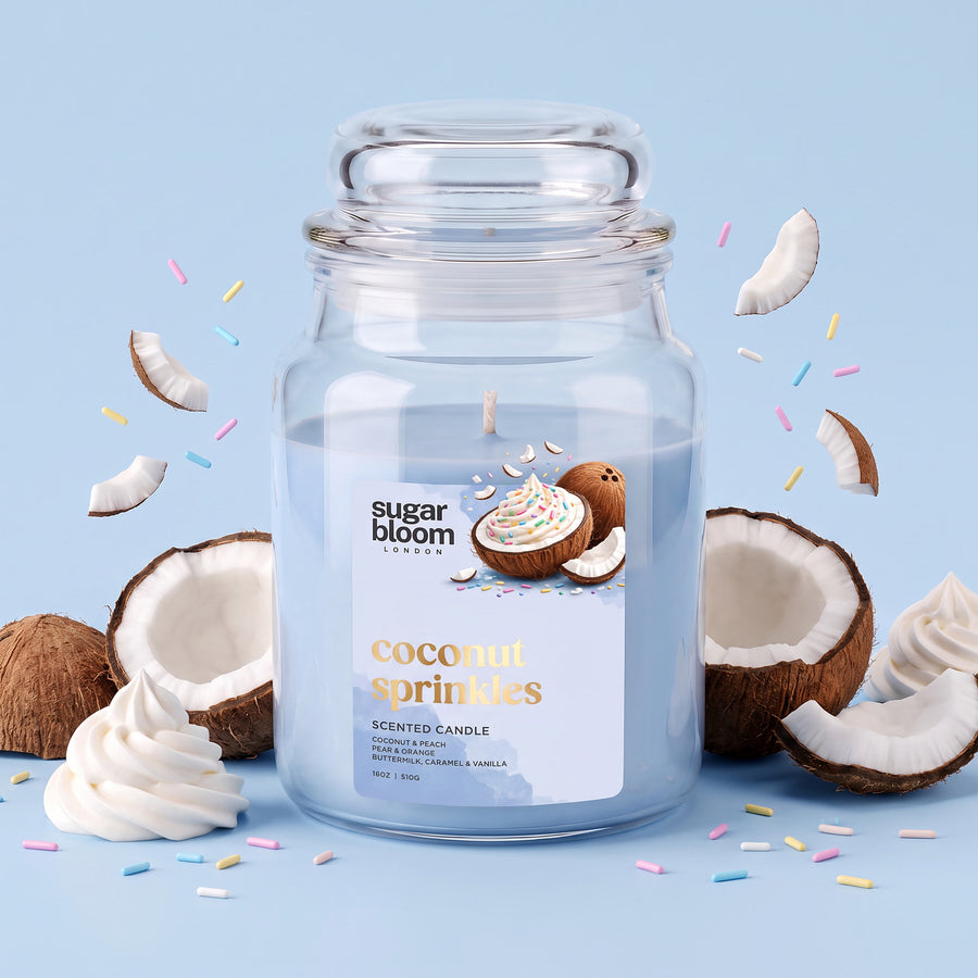 Sugar Bloom Coconut Sprinkles Candle 510g