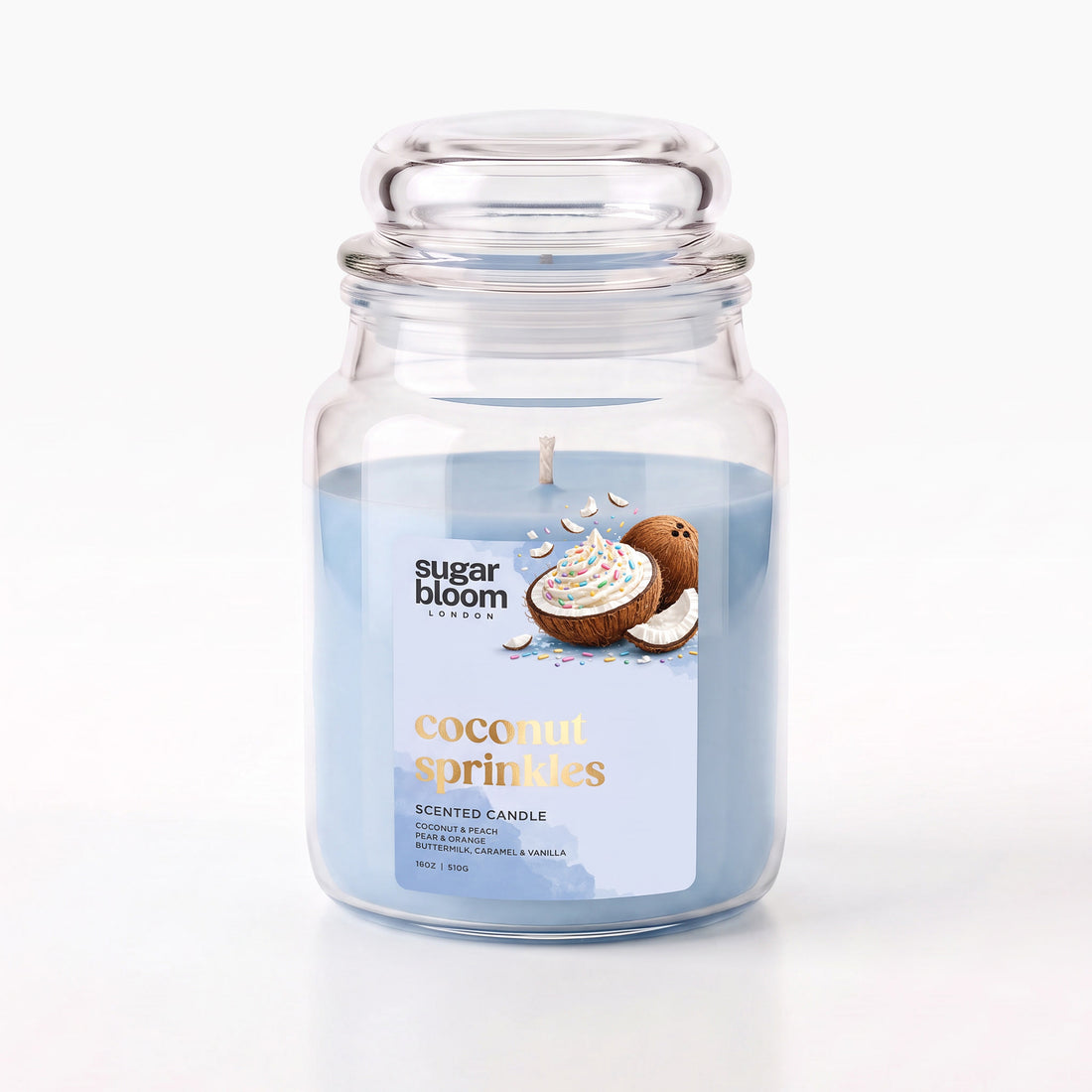 Sugar Bloom Coconut Sprinkles Candle 510g