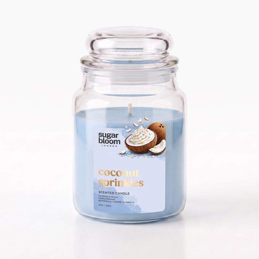 Sugar Bloom Coconut Sprinkles Candle 510g