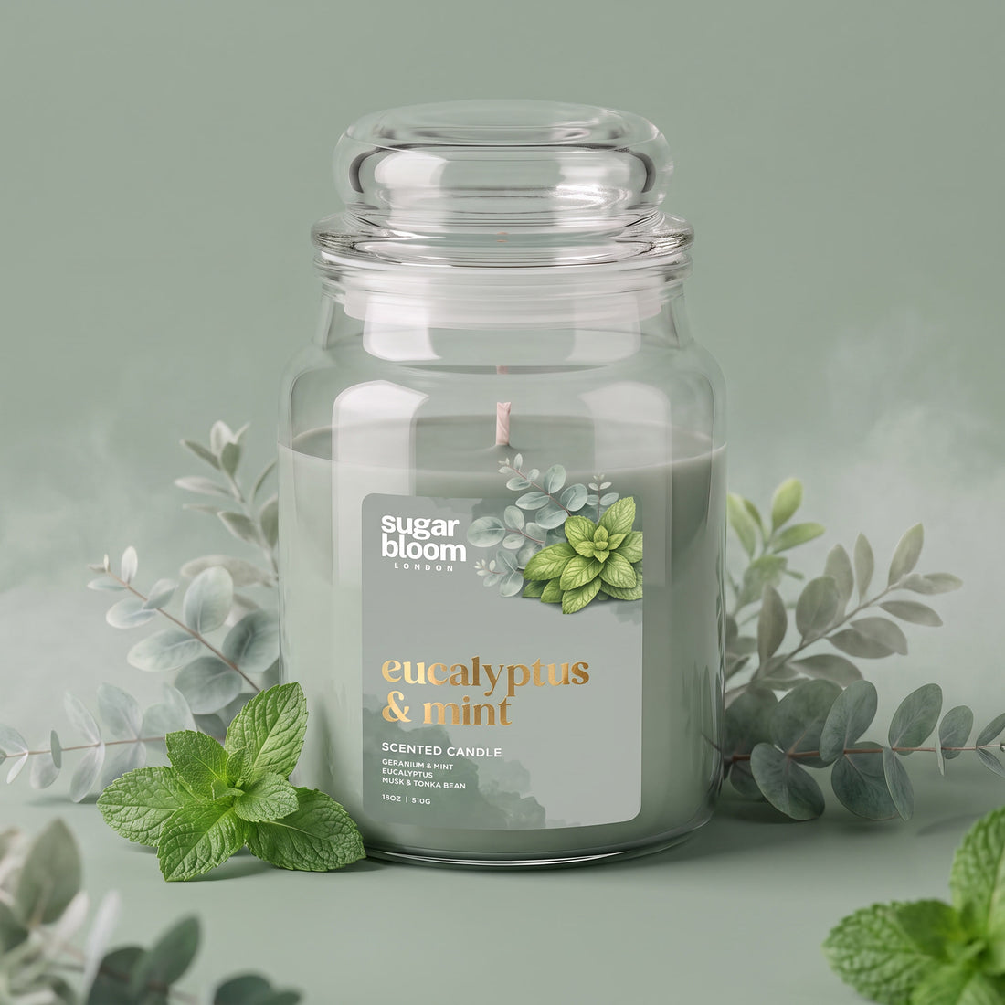 Sugar Bloom Eucalyptus & Mint Candle 510g
