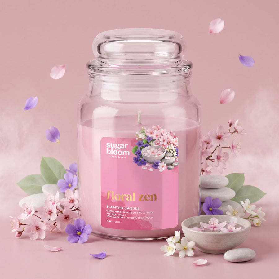 Sugar Bloom Floral Zen Candle 510g