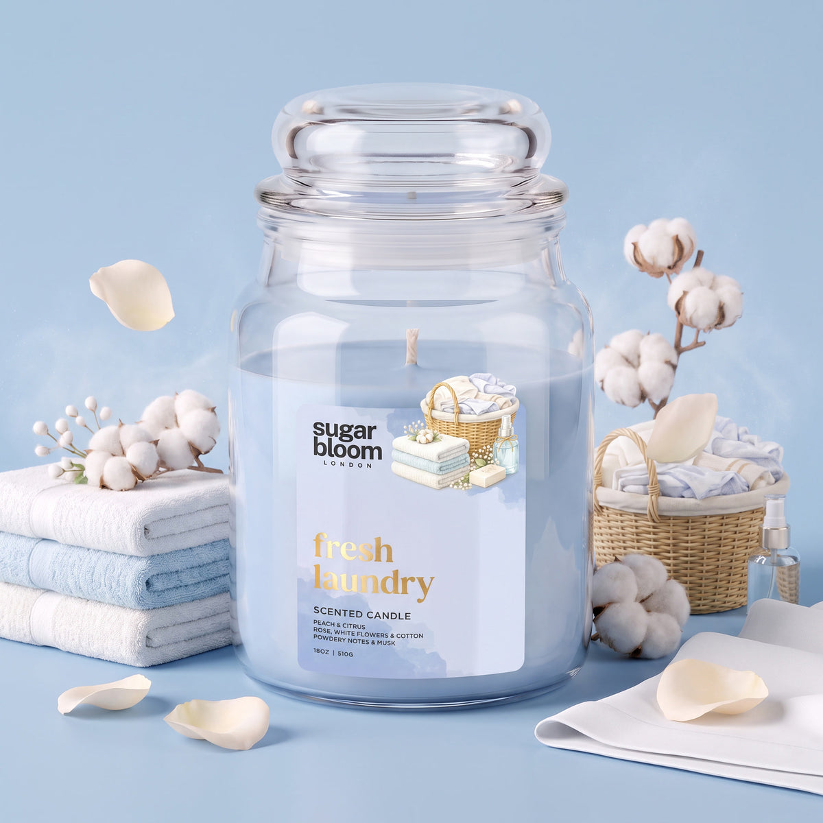 Sugar Bloom Fresh Laundry Candle 510g
