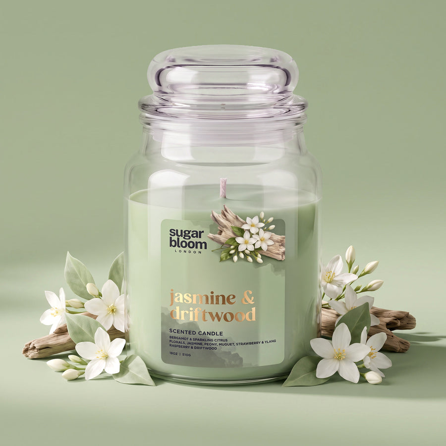 Sugar Bloom Jasmine & Driftwood Candle 510g