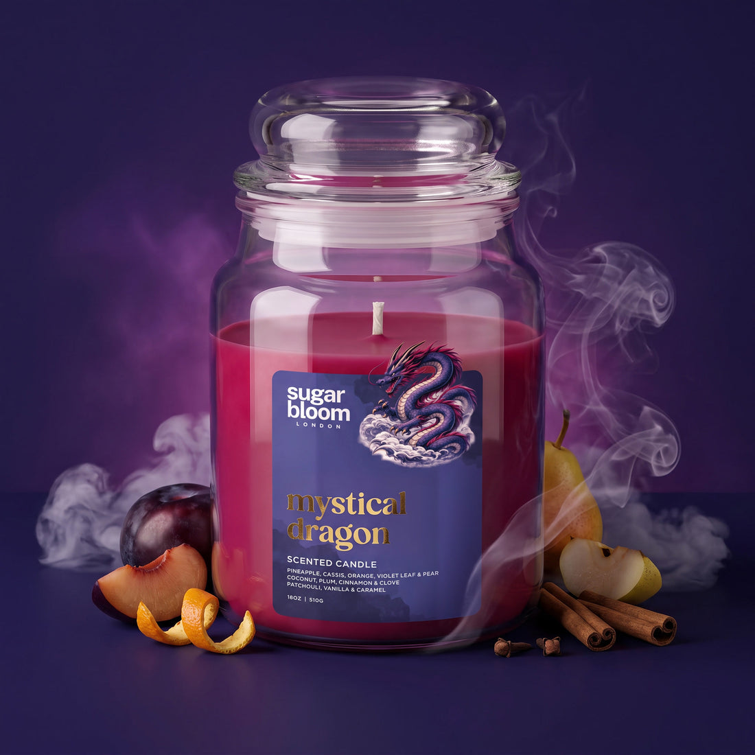 Sugar Bloom Mystical Dragon Candle 510g