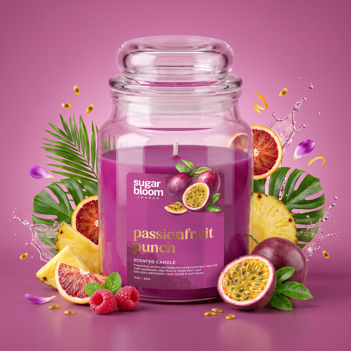 Sugar Bloom Passionfruit Punch Candle 510g