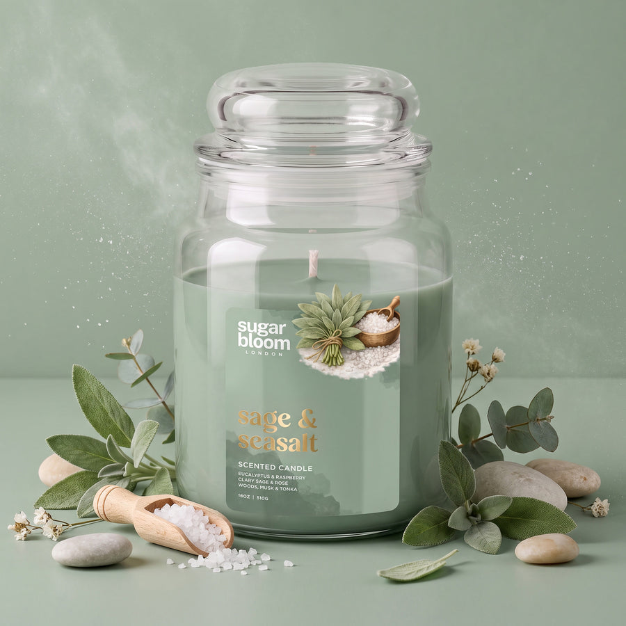 Sugar Bloom Sage & Sea Salt Candle 510g