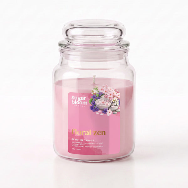 Sugar Bloom Floral Zen Candle 510g