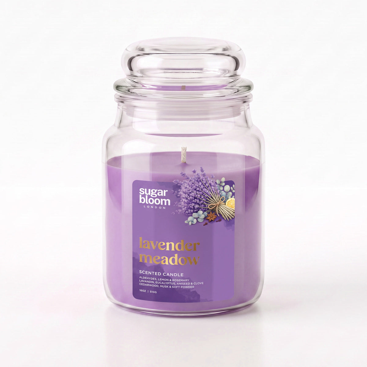 Sugar Bloom Lavender Meadow Candle 510g