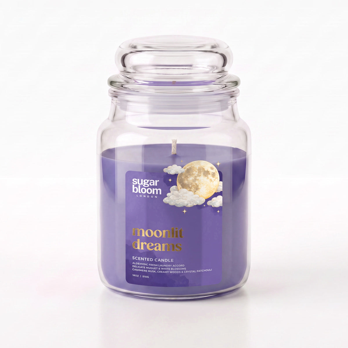 Sugar Bloom Moonlit Dreams Candle 510g