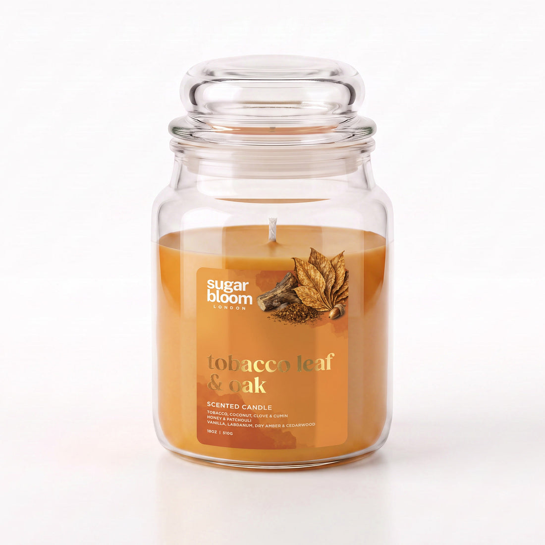 Sugar Bloom Tobacco Leaf & Oak Candle 510g