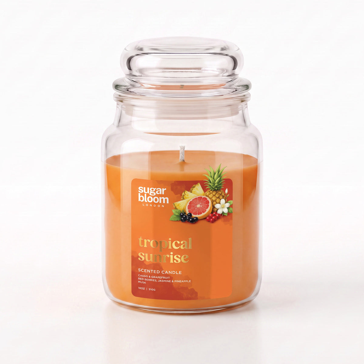 Sugar Bloom Tropical Sunrise Candle 510g