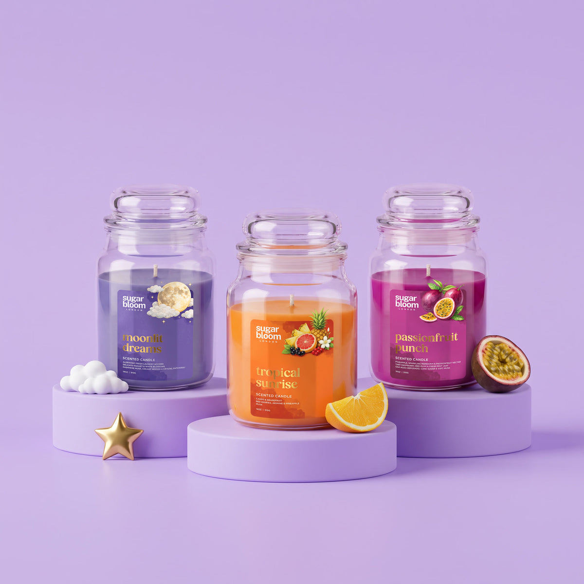 Sugar Bloom candle
